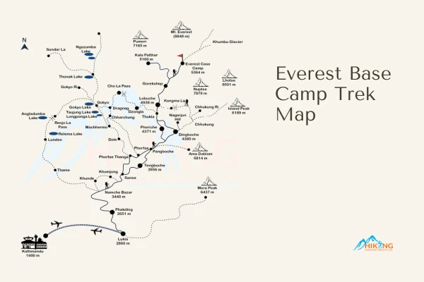 Everest Base Camp Trek Map