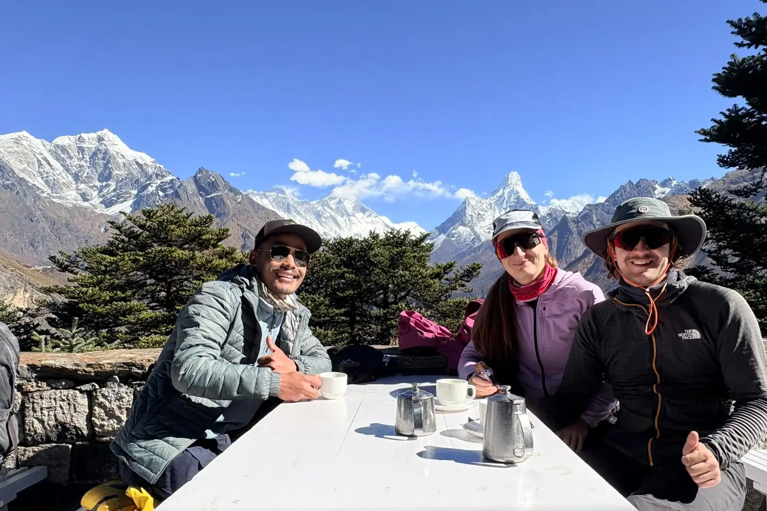 Loken Guide with Guests at Hotel Everest View